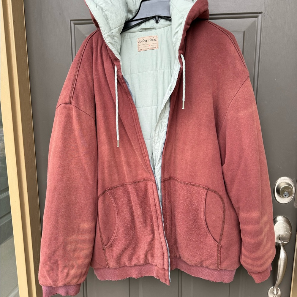 Free People distressed reversible jacket